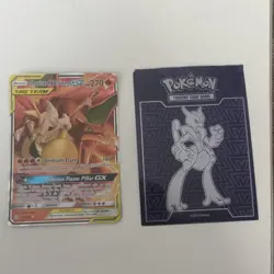 Pokemon Charizard & Braixen GX Cosmic Eclipse 22/236 Ultra Rare Holo 270 HP - Image 2