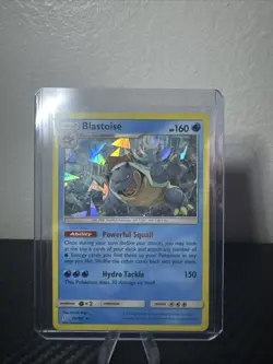 Pokemon TCG Blastoise 25/181 Sm-Team Up Cracked Ice Holo - Image 1