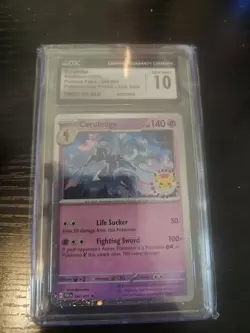 Pokemon Paldean Fates Ceruledge 040/091 CGC Gem Mint 10 - Image 1