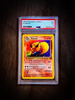 Pokemon TVG PSA 5 Flareon 19/64 Jungle 1999 Dutch Non-Holo Rare Vintage - Image 2