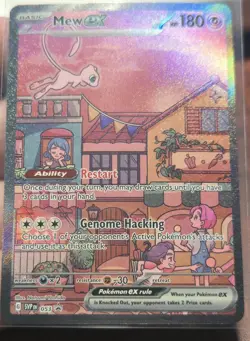 Pokemon TCG 2023 Scarlet & Violet Promo Mew EX 053 Holo Basic 180HP EX - Image 1