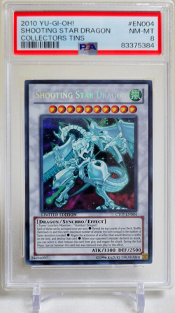 2010 YuGiOh Shooting Star Dragon CT007-EN004 Secret Rare PSA 8 - Image 1