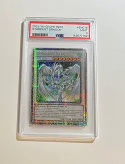 PSA 9 MT 2023 Yu-Gi-Oh! Stardust Dragon #TN23-EN016 Quarter Century Secret Rare - Image 1