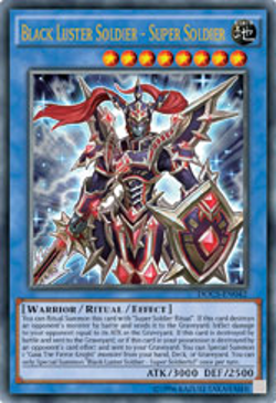 YUGIOH BLACK LUSTER SOLDIER - SUPER SOLDIER 1ST ED ULTRA RARE DOCS-EN042 NM - Image 1