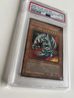 2002 Yu-Gi-Oh Blue Eyes Toon Dragon PSA 8 NM MT Magic Ruler MRL-000 #000 - Image 3