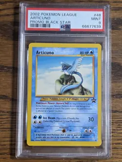 Pokemon Wotc Black Star Promo # 48 Articuno PSA 9 Sweet Card - Image 1
