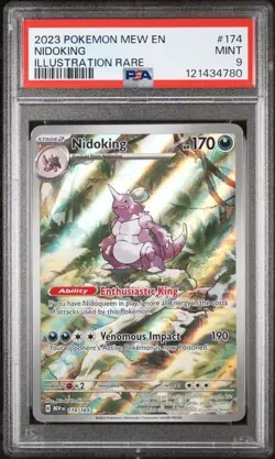 Nidoking 174 Scarlet & Violet 151 English Pokemon TCG Card -PSA 9 MINT - Image 1