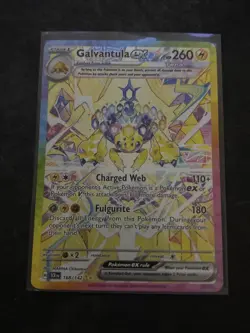 Pokemon TCG Galvantula EX Stellar Crown Holo Card 168/142 Sv07 - Image 1