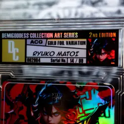 Ryuko Matoi Waifu Trading Card SLAB Encased #14/99 Demigoddess Kill la Kill - Image 3