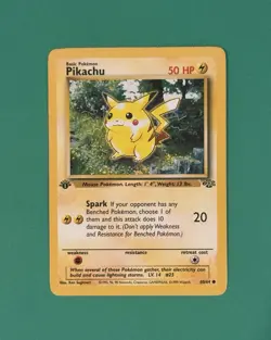 1999 Pokemon Pikachu 1st Edition Jungle Regular 60/64 NRMT - Image 1