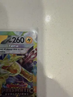 Pokemon Prismatic Evolutions Jolteon ex 030/131 Surprise Box Stamped - Image 3