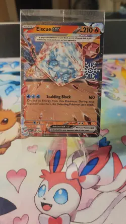 Pokemon Card Eiscue EX 042/197 Obsidian Flames Stamped Holiday Card Sealed - Image 1