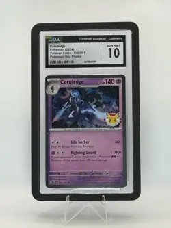 Pokemon TCG: Ceruledge Holo Rare 040/091 Pokemon Day 2024 Promo CGC Gem Mint 10 - Image 1