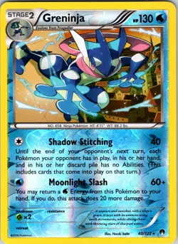Greninja 40/122 XY - BREAKpoint Pokemon TCG NM Reverse Holo - Image 1