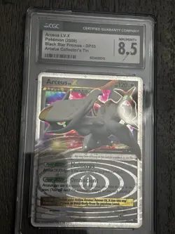 Pokemon TCG Arceus LV.X 2009 Black star Promos DP53 Collectors tin Graded 8.5 - Image 1