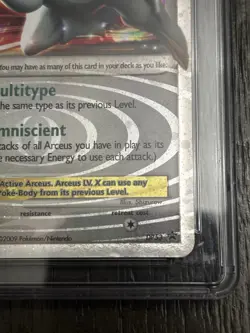 Pokemon TCG Arceus LV.X 2009 Black star Promos DP53 Collectors tin Graded 8.5 - Image 3