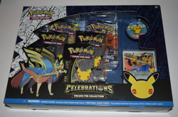 Pokemon TCG Celebrations Deluxe Pin Collection Box Zacian Lv X Pikachu Sealed 820650809422 - Image 1