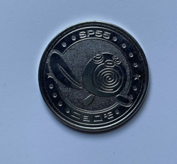 Poliwag Pokemon Rare Vintage Meiji Battle Coin Metal Japanese - 1999 - Image 1