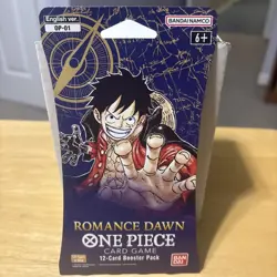 NEW One Piece Romance Dawn English OP-01 Sleeved Sealed Blister Pack GEM MINT - Image 1