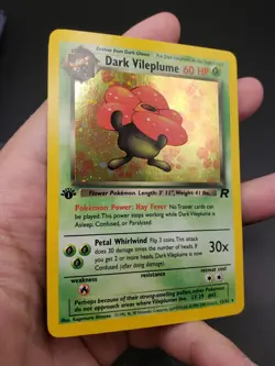 Pokemon TCG Dark Vileplume 1st Edition Holo Rare Card 13/82 - LP - Image 2