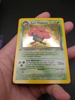 Pokemon TCG Dark Vileplume 1st Edition Holo Rare Card 13/82 - LP - Image 4
