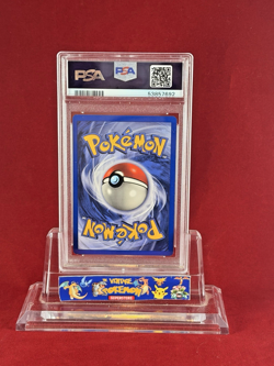 1999 Pokemon Base Yellow Cheeks PIKACHU Card #58/102 PSA 9 - Image 2