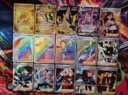 Pokemon Silver Tempest Lot of 15 Cards - SR, FA, Rainbow, Vmax - Image 1