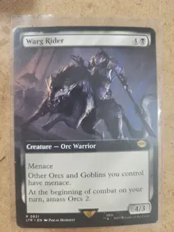 MTG Warg Rider *EXTENDED ART* The Lord of the Rings 0831 LTR NM - Image 1