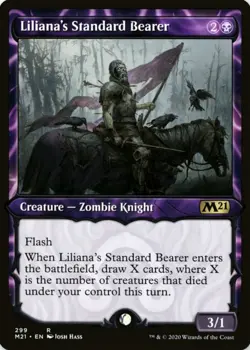 X 1 Liliana's Standard Bearer NM-M M21 299 MTG Magic The Gathering - Image 1