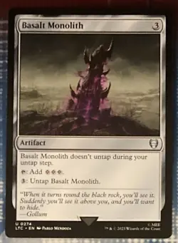 Basalt Monolith Commander: The Lord of the Rings: Tales of Middle-earth MTG NM - Image 1