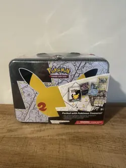 Pokemon 25th Anniversary Celebrations Treasure Chest Lunchbox Tin Factory SEALED - Image 1