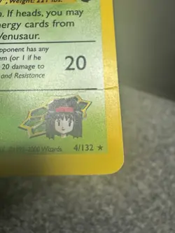 Pokemon TCG Erika's Venusaur 4/132 Gym Challenge Holo HP-MP - Image 3