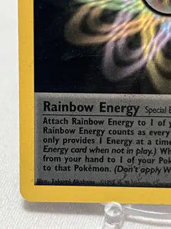 Rainbow Energy 80/82 Team Rocket 1st Edition Non Holo ~LP~ Pokemon TCG - Image 5