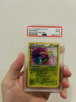 2012 POKEMON B&W DRAGONS EXALTED #125 SERPERIOR PSA 9 - Image 1
