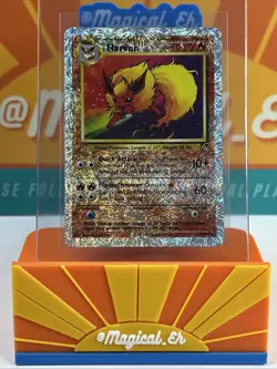 Flareon #10 Reverse Holo Rare Legendary Collection (LC) Pokemon TCG 2002 DMG - Image 1