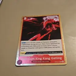 Gum-Gum King Kong Gatling OP06-018 Wings of the Captain Foil One Piece NM CCG - Image 2