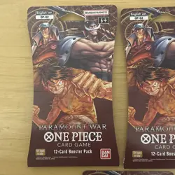 One Piece TCG OP-02 Paramount War Sleeved Booster Packs Sealed English LOT of 5 - Image 2