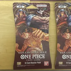 One Piece TCG OP-02 Paramount War Sleeved Booster Packs Sealed English LOT of 5 - Image 5