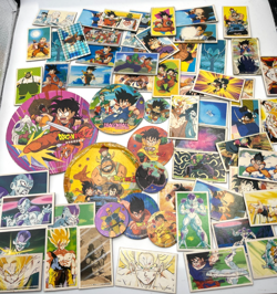 Vintage Dragon Ball Menko Lot – Showa Retro 1980s 1990s Japanese Anime Cards - Image 1