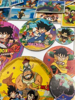 Vintage Dragon Ball Menko Lot – Showa Retro 1980s 1990s Japanese Anime Cards - Image 3