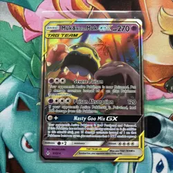 Pokemon Muk Alolan Muk GX Holo Card 61/214 Ultra Rare SM Unbroken Bonds NM/M - Image 1