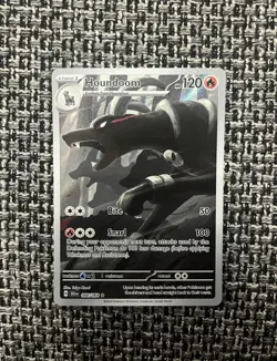 Pokemon TCG Houndoom 066/064 Shrouded Fable Holo Card Illustration Rare card - Image 1