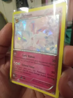 Pokemon Card TCG Sylveon 72/111 XY Furious Fists Cracked Ice Holo Rare 2014 - Image 2