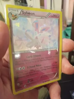 Pokemon Card TCG Sylveon 72/111 XY Furious Fists Cracked Ice Holo Rare 2014 - Image 3