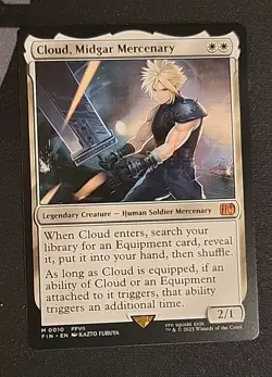 Magic: The Gathering Final Fantasy Cloud Midgar Mercenary Normal Non-Foil Card - Image 1