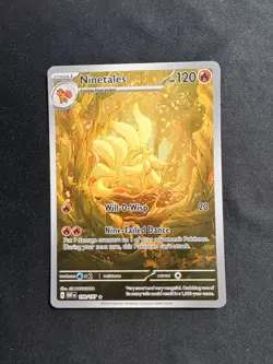 Pokemon Ninetales TCG Holo Card Obsidian Flames 199/197 IR - Image 1