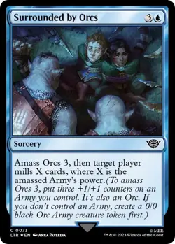 MTG Surrounded by Orcs Lord of the Rings Common Sorcery *Foil* NM - Image 2