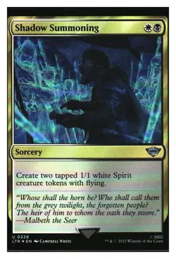 Shadow Summoning (Foil) The Lord of the Rings: Tales of Middle-Earth - MTG - NM+ - Image 1