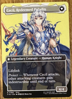 MTG Final Fantasy, Cecil, Dark Knight / Cecil, Redeemed Paladin - Borderless - Image 2