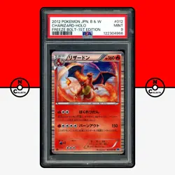 Pokemon PSA 9 Charizard 012/059 Holo BW6 1st Edition Freeze Bolt Japanese - Image 1